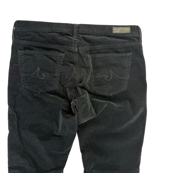 AG Adriano Goldschmied Velvet The Legging Super Skinny Pants Size 29 R Black USA - Picture 6 of 14